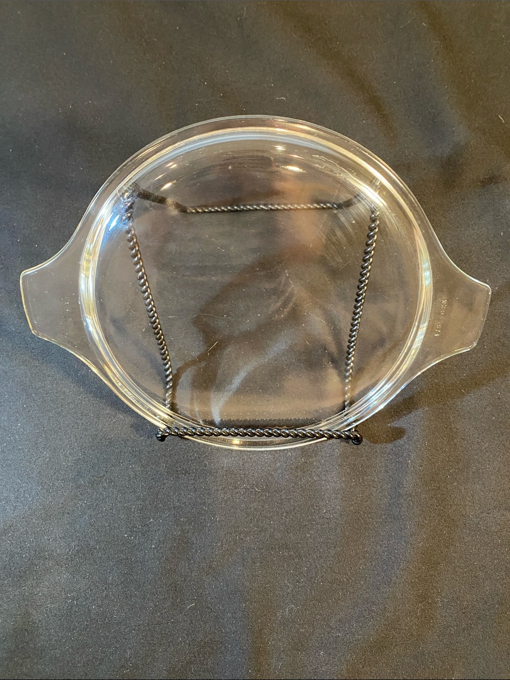 Vintage Pyrex clear round casserole lid #475-C28